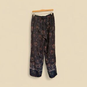 Rebecca Taylor Floral Black Pants